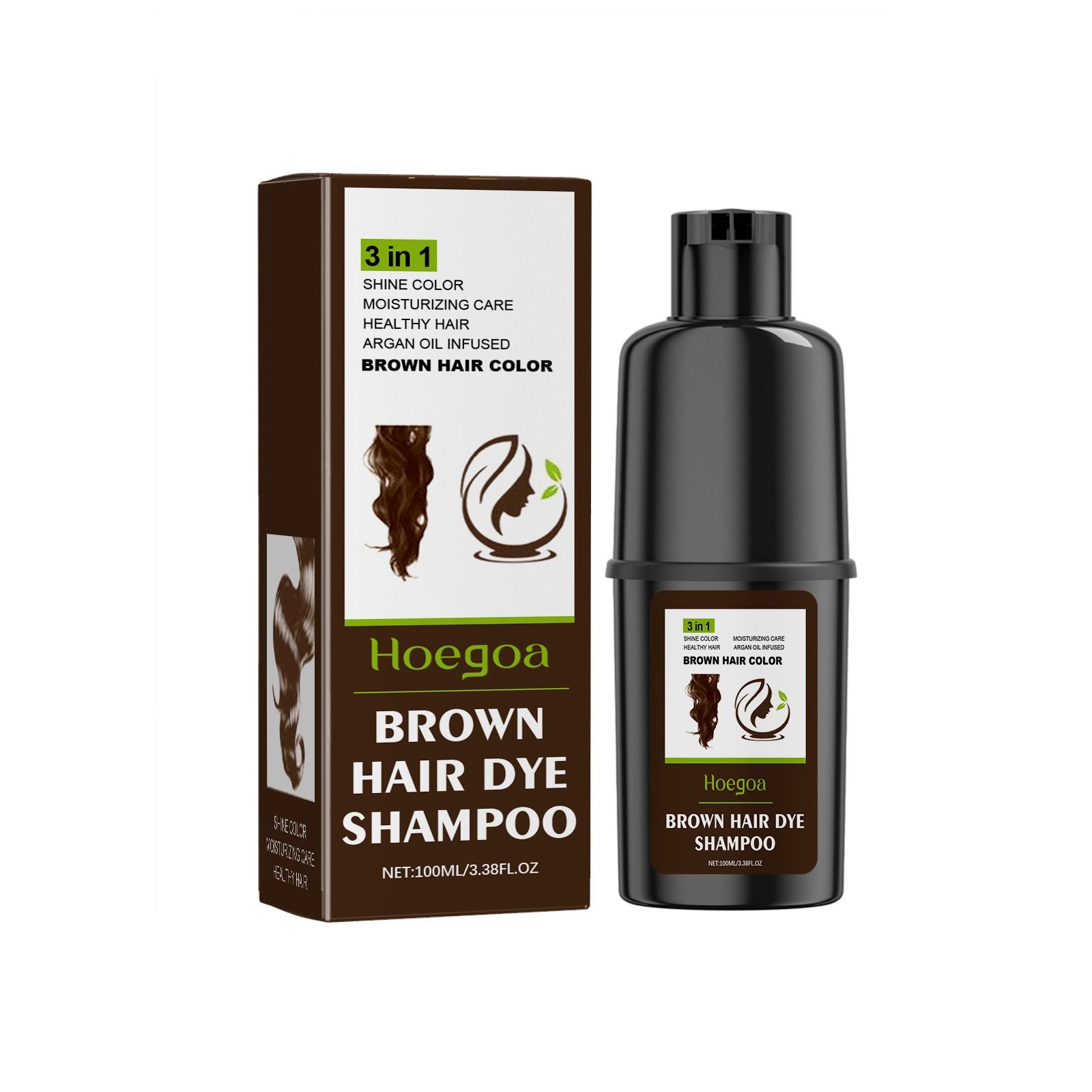 Hoegoa hairdressing shampoo herbal essence moisturize soft and smooth hair care gentle Easy to color Hairdressing shampoo
