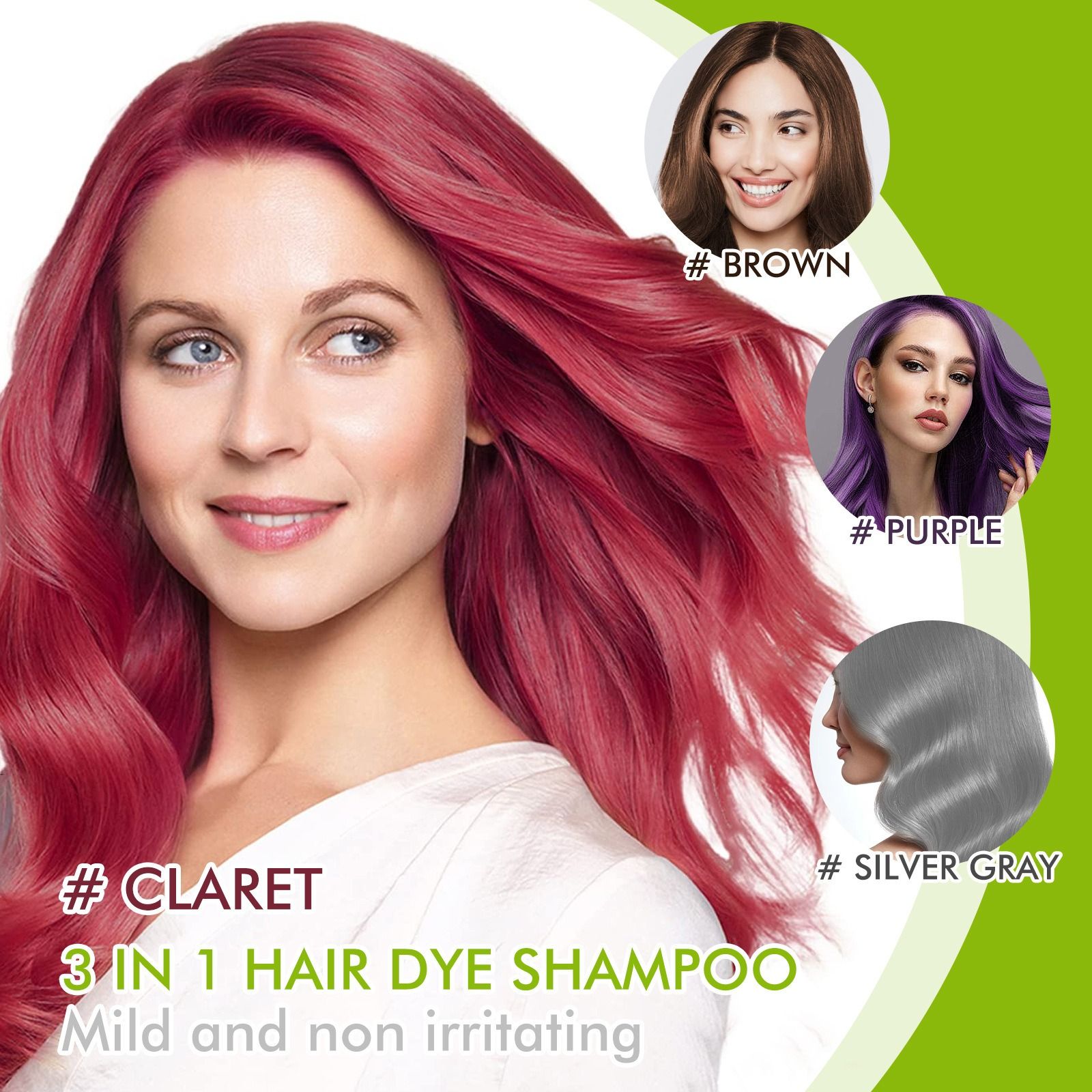 Hoegoa hairdressing shampoo herbal essence moisturize soft and smooth hair care gentle Easy to color Hairdressing shampoo