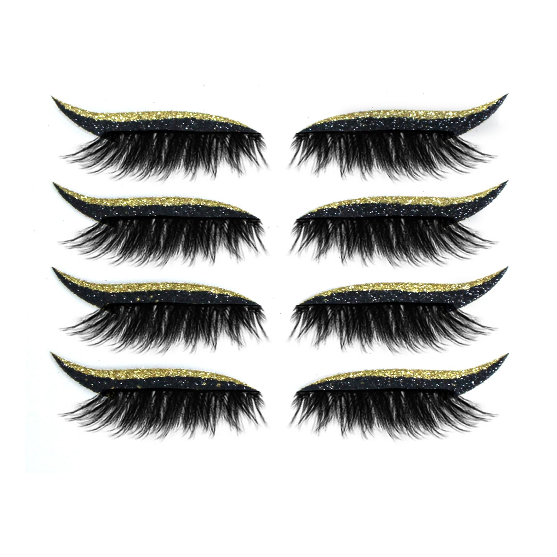 new model Europe and America glitter self-adhesive eyeliner Eye shadow patch double eyelid false eyelashes waterproof party Eye makeup sticker