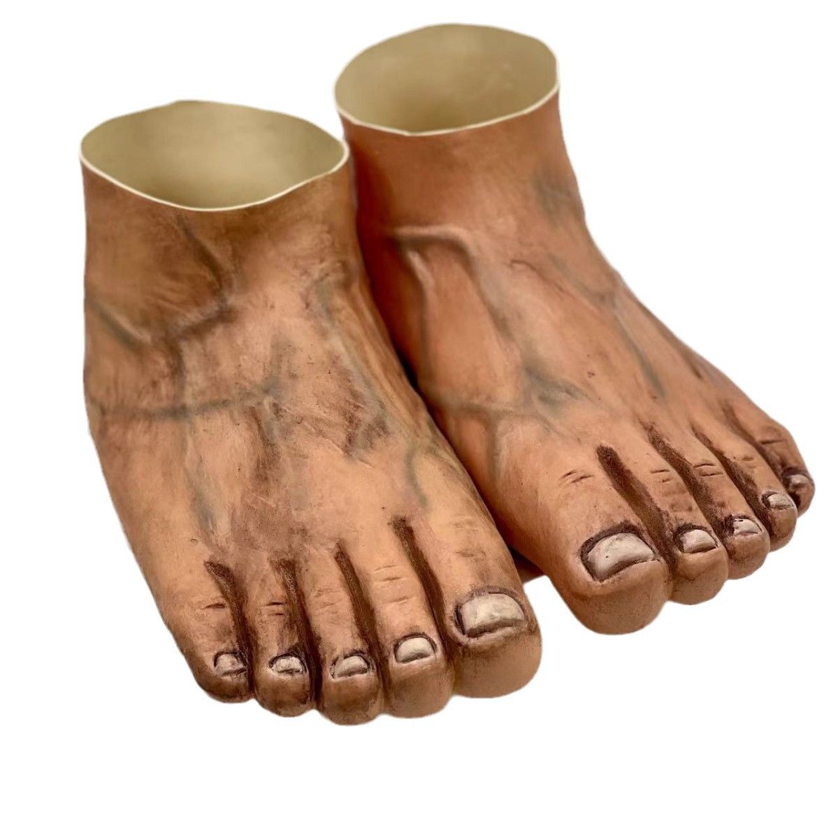 wacky creativity slippers Toe shoes Bigfoot Giant spoof barefoot Red Five Fingers sole Foot shoes toy