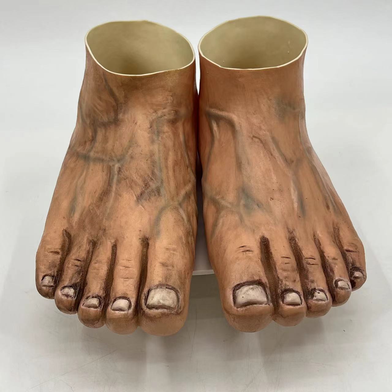 wacky creativity slippers Toe shoes Bigfoot Giant spoof barefoot Red Five Fingers sole Foot shoes toy