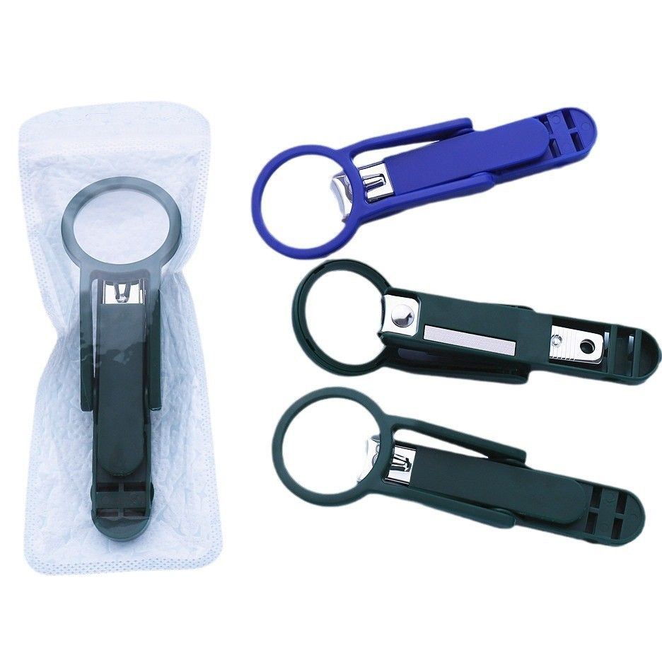 Magnifying glass Nail clipper Home use Anti-splash Elderly Adult Trimming Thick hard nails Senior Single Nail clipper.