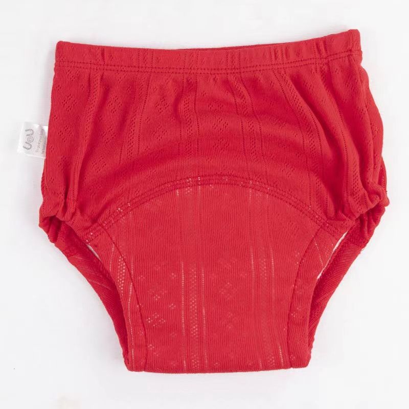 Baby training pants washable openwork breathable diaper pants baby cloth diaper cotton learning pants diaper protector.