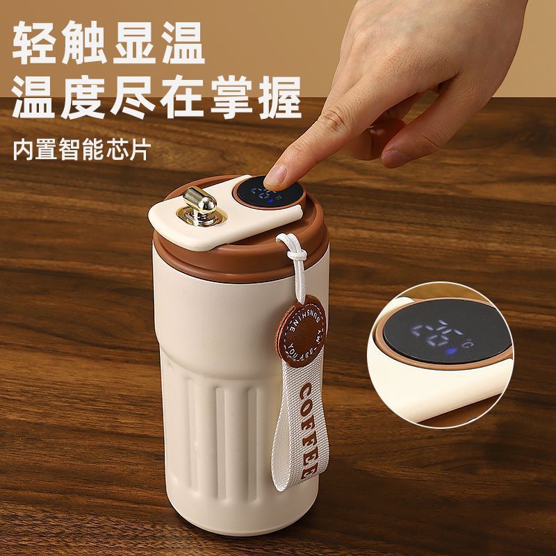 Smart coffee mug 316 stainless steel High-quality car vacuum thickened thermos mug Port travel student water bottle