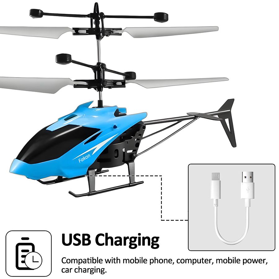 Infrared Induction Remote Control Toy Gyro Helicopter Rc Drone Model Plane