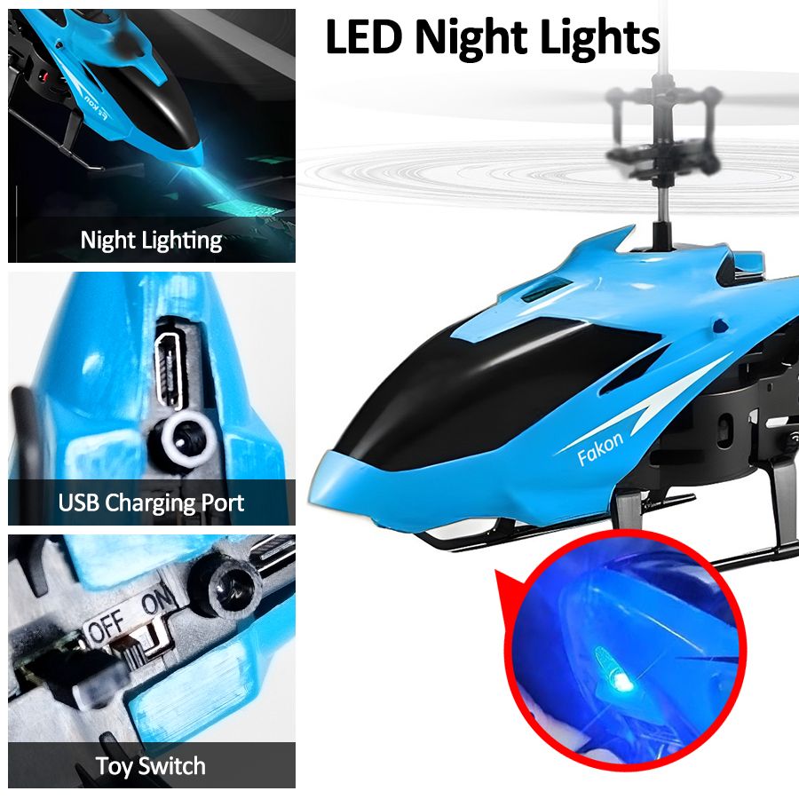 Infrared Induction Remote Control Toy Gyro Helicopter Rc Drone Model Plane
