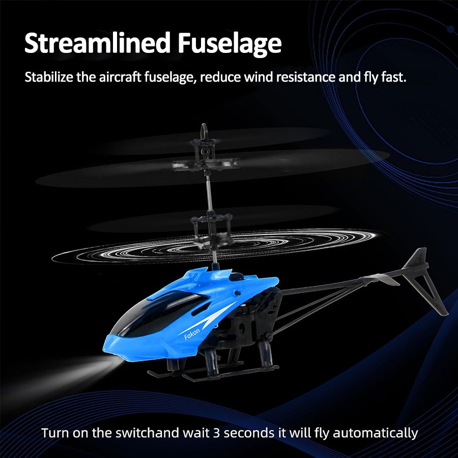 Infrared Induction Remote Control Toy Gyro Helicopter Rc Drone Model Plane