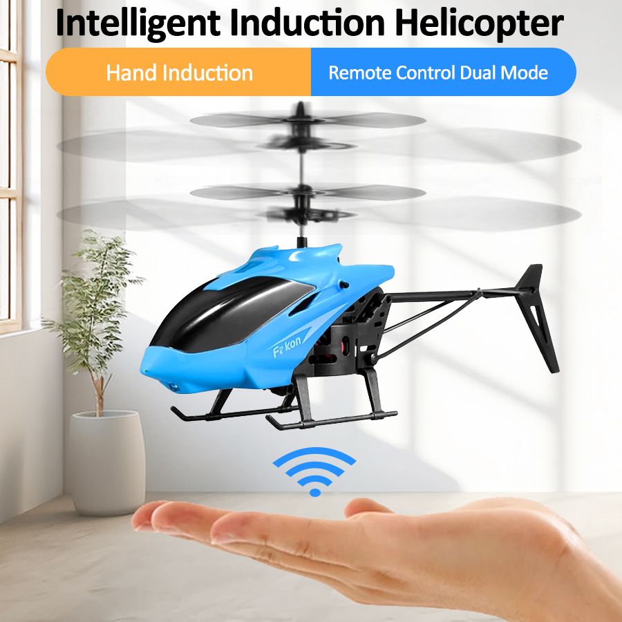 Infrared Induction Remote Control Toy Gyro Helicopter Rc Drone Model Plane