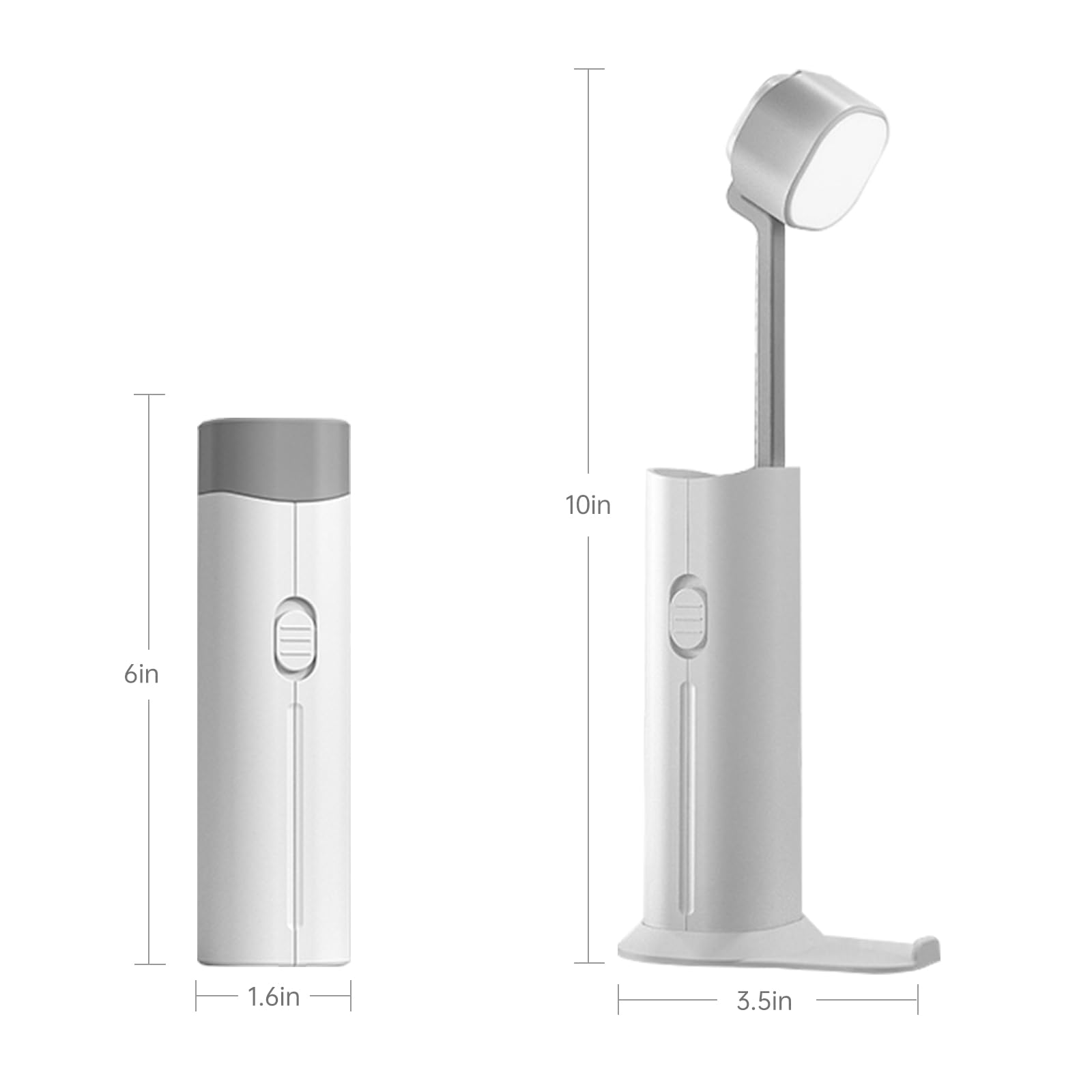 Multifunctional Table Lamp - Adjustable Telescopic Rod Length Table Lamp with Mobile Power Function