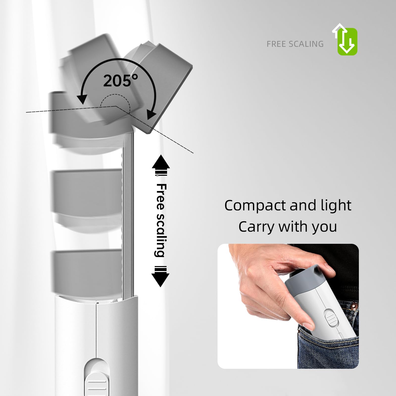 Multifunctional Table Lamp - Adjustable Telescopic Rod Length Table Lamp with Mobile Power Function