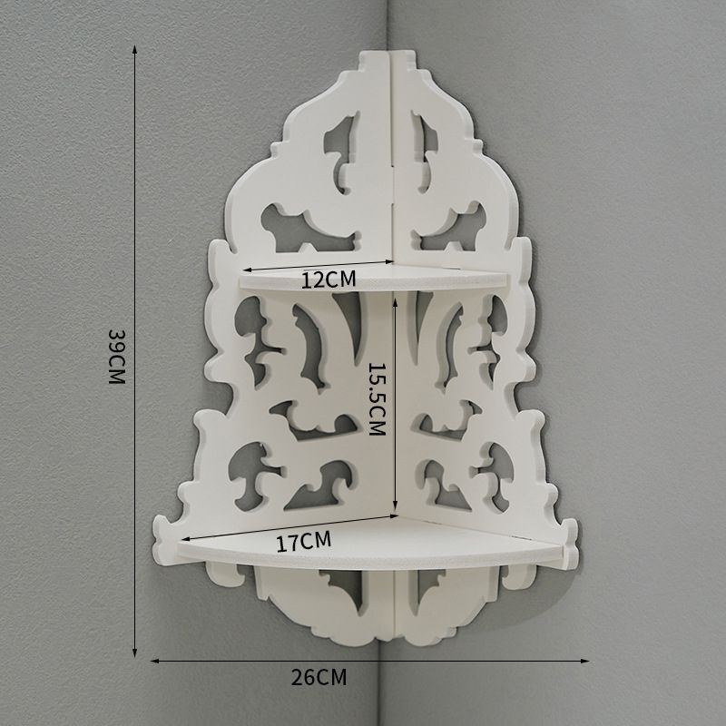 Wall hanging Wall shelving Corner shelf decoration Floating shelf Double shelf DIY shelving White shelving