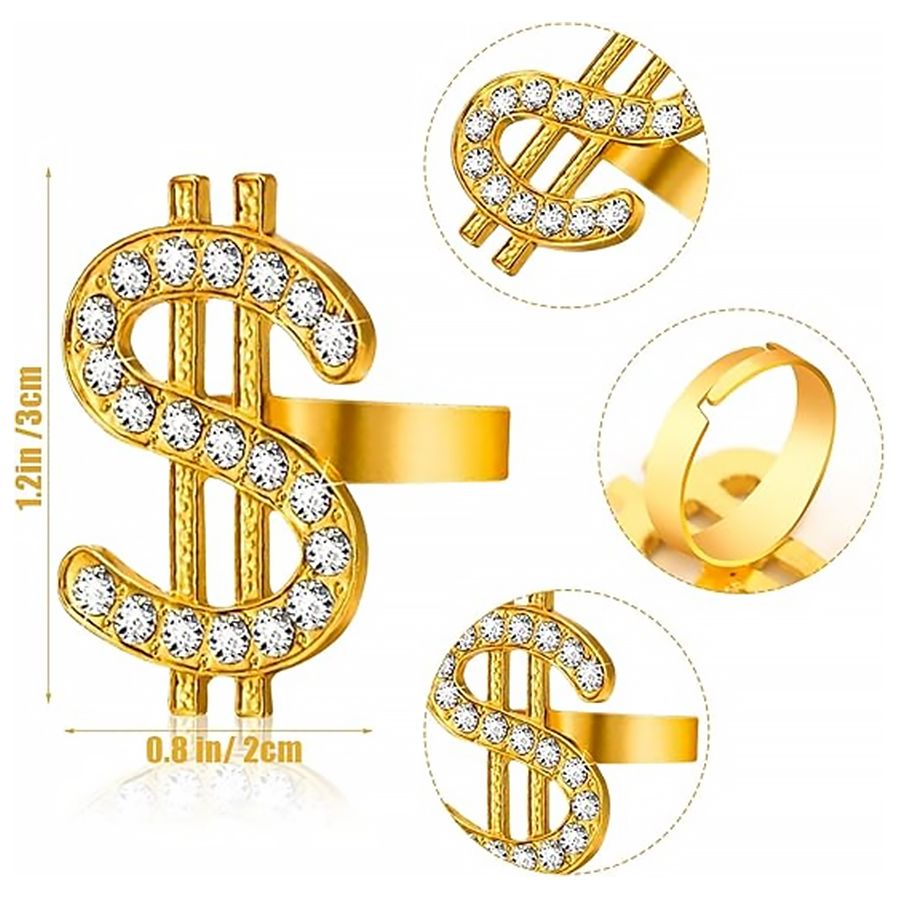 Newly Arrived Men Necklace + Black bucket hat +Ring Set $ Pattern Rhinestone Jewelry + Cap Set
