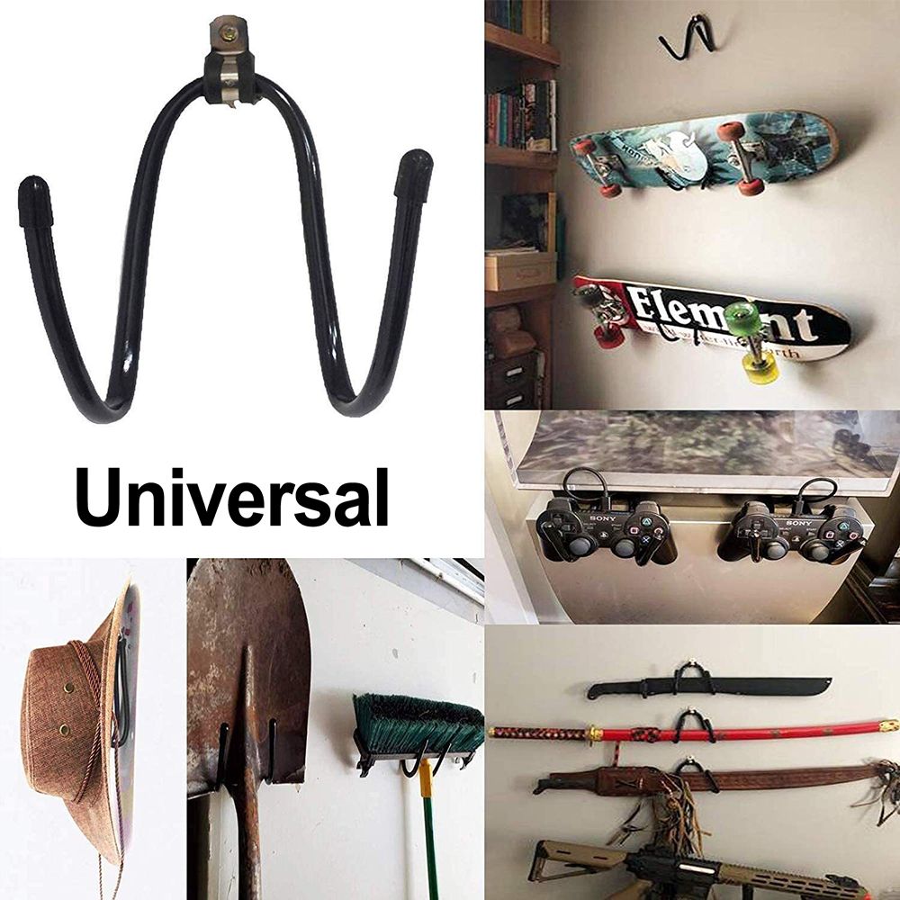 Home Storage Hooks Skateboard Hook Guitar Hook Wall Hook Adjustable Rack Metal Hooks