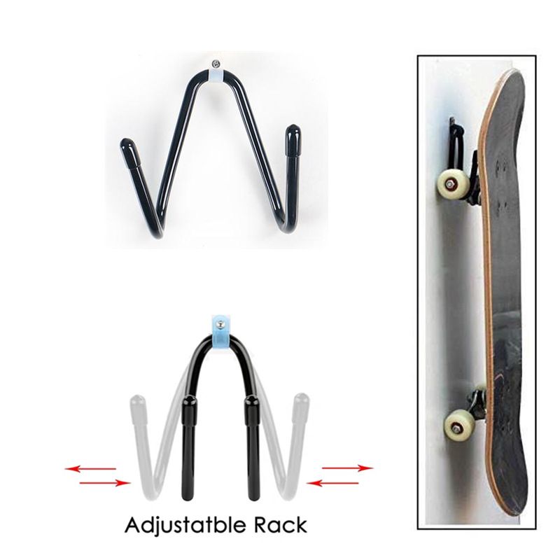 Home Storage Hooks Skateboard Hook Guitar Hook Wall Hook Adjustable Rack Metal Hooks