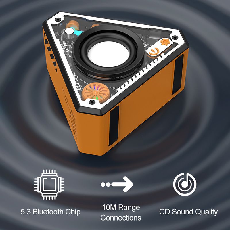 New Arrival True Wireless Stereo Wireless Bluetooth Speaker HIFI Outdoor Portable Speaker Triangular Shaped Speaker