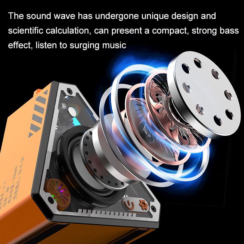 New Arrival True Wireless Stereo Wireless Bluetooth Speaker HIFI Outdoor Portable Speaker Triangular Shaped Speaker