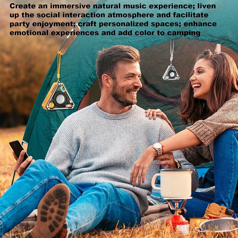 New Arrival True Wireless Stereo Wireless Bluetooth Speaker HIFI Outdoor Portable Speaker Triangular Shaped Speaker
