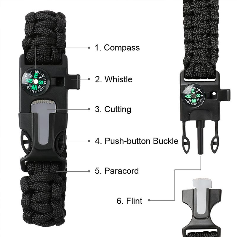 New Arrival Multifunctional Bracelet Nylon Woven Bracelet Outdoor Camping Adventure Bracelet