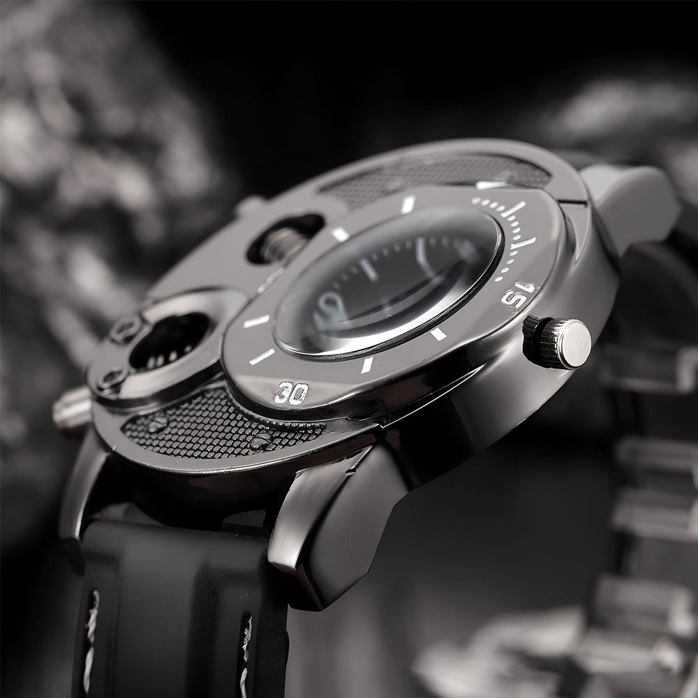 New Arrival Men Wrist Watches Fashion Quartz Watches Male  Casual Watch Black Dial Watch Silicone Strap Wristwatch