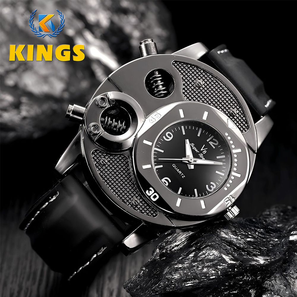 New Arrival Men Wrist Watches Fashion Quartz Watches Male  Casual Watch Black Dial Watch Silicone Strap Wristwatch