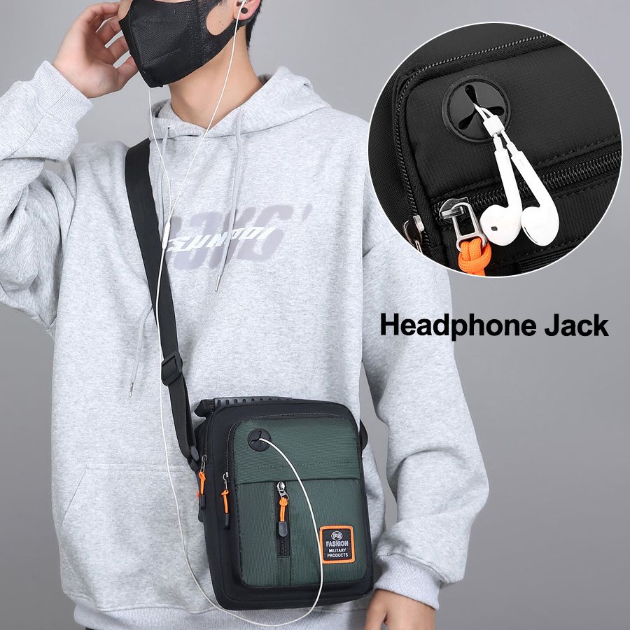 Men Cross-body Bag Multi-compartment Bag Oxford cloth Bag Men Bags