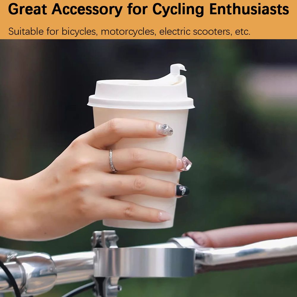 New Arrival Bicycle Metal Drink Holder Coffee Cup Holder Motorbike Beverage Stand Bicycle Accessories Motorcycle Accessories Riding Equipment