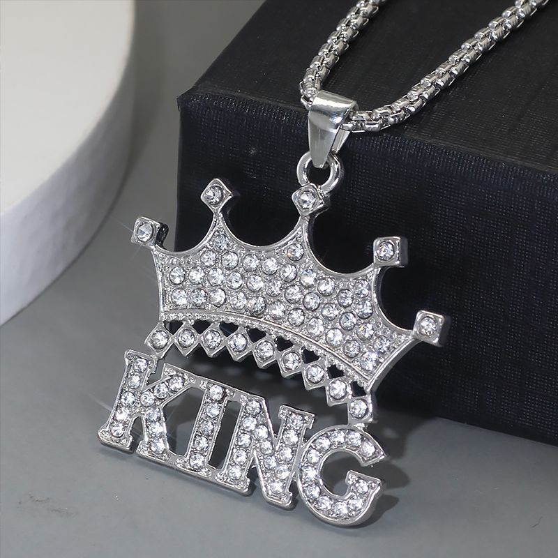 New Arrival Alloy Necklace Pendant Necklace Crown-shaped Pendant Stainless Steel Necklace