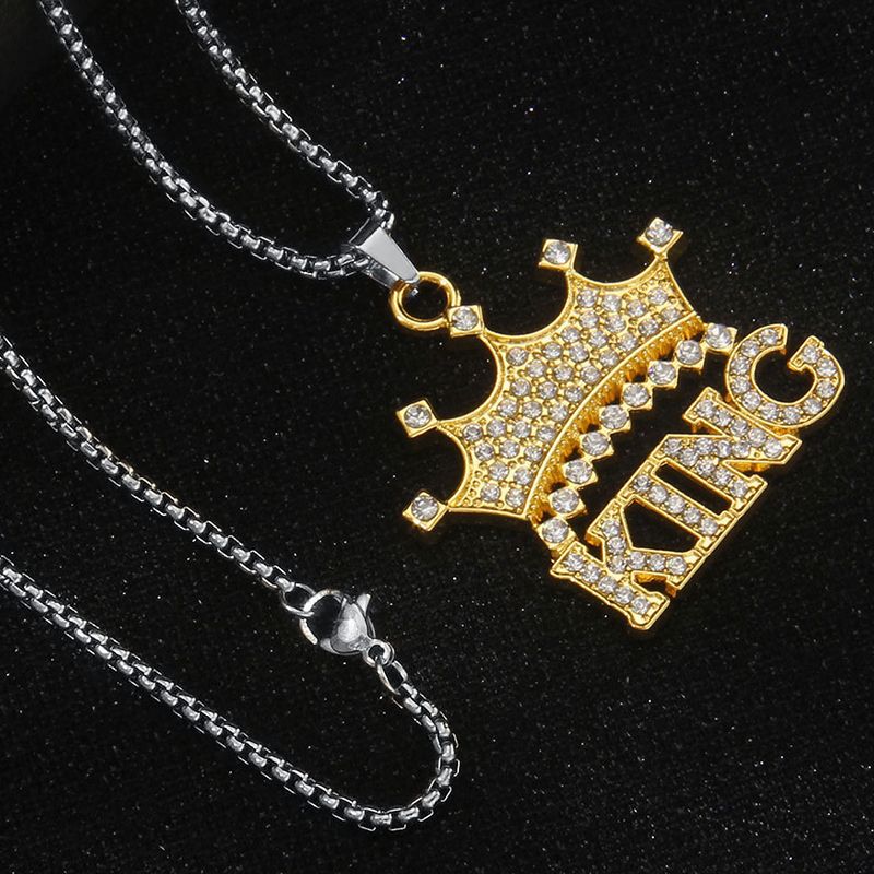 New Arrival Alloy Necklace Pendant Necklace Crown-shaped Pendant Stainless Steel Necklace