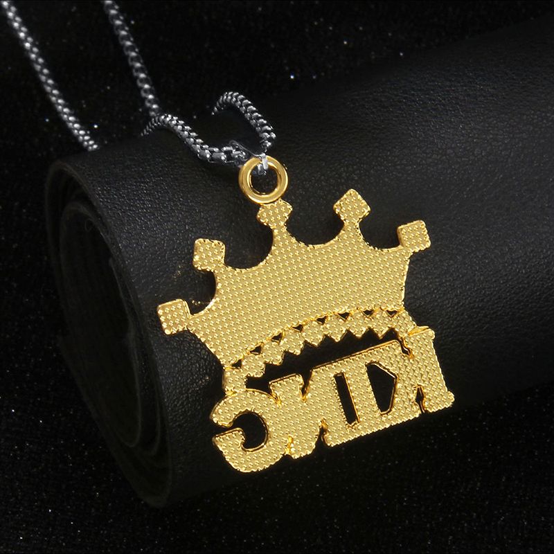 New Arrival Alloy Necklace Pendant Necklace Crown-shaped Pendant Stainless Steel Necklace