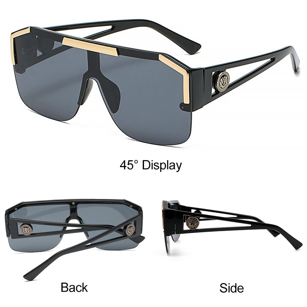 New Arrival Men Sunglasses Stylish all-in-one Sunglasses D-frame Personalized Half Rim Sunglasses