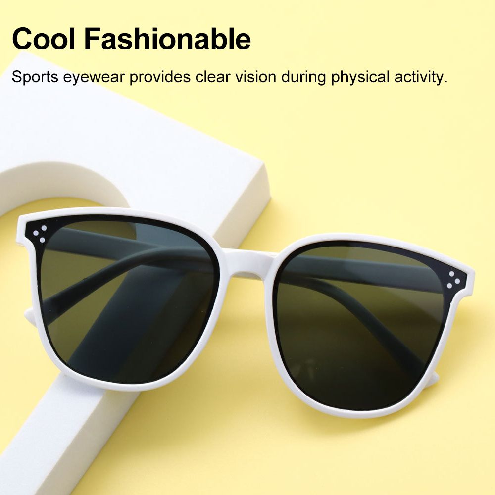 New Arrival Unisex Sunglasses White Frame Charcoal Grey Lenses Sunglasses