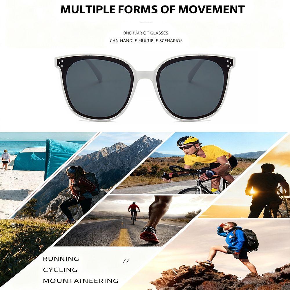 New Arrival Unisex Sunglasses White Frame Charcoal Grey Lenses Sunglasses