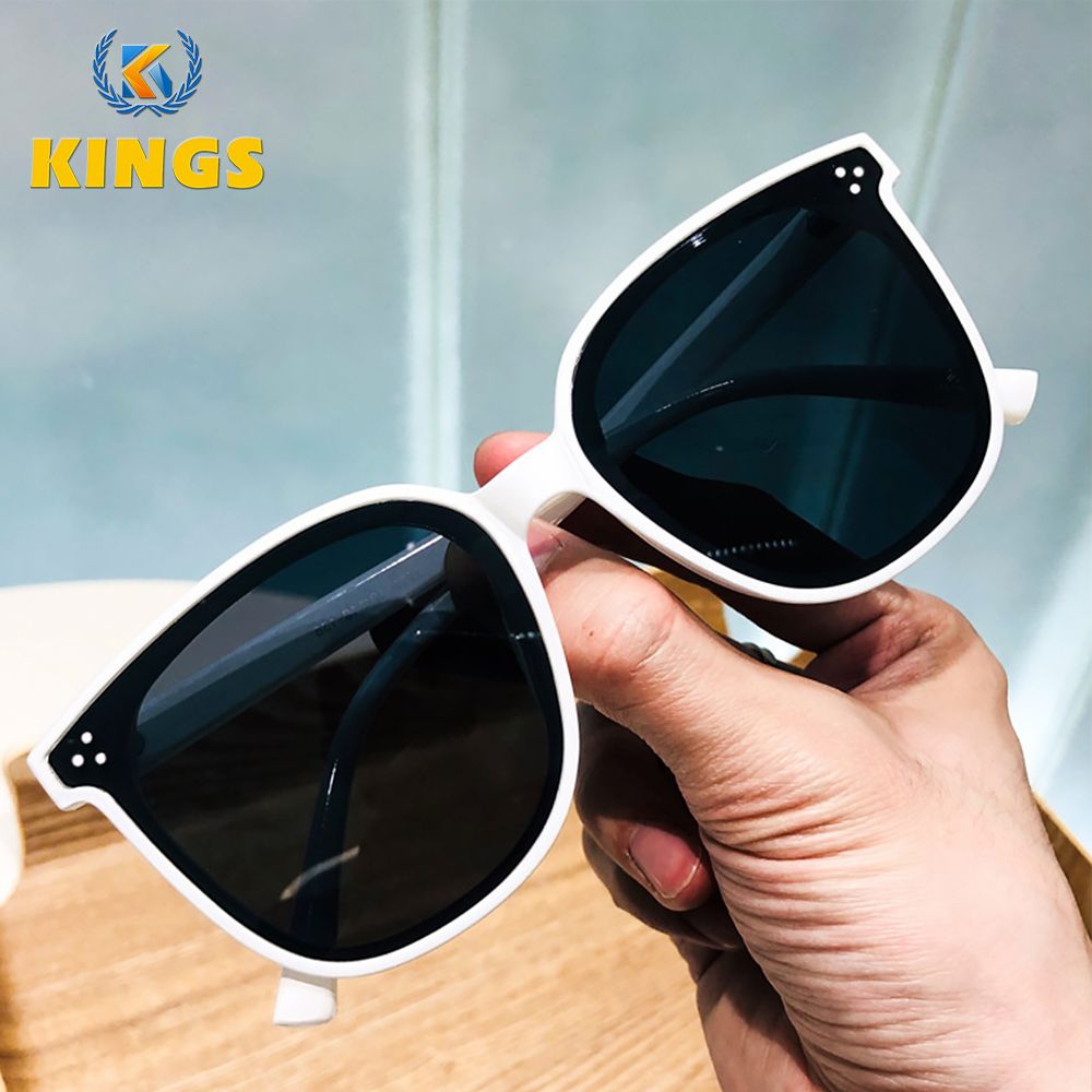 New Arrival Unisex Sunglasses White Frame Charcoal Grey Lenses Sunglasses