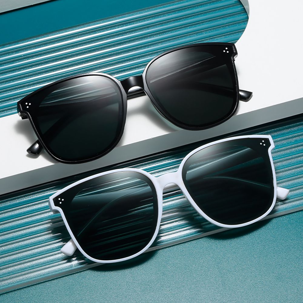 New Arrival Unisex Sunglasses White Frame Charcoal Grey Lenses Sunglasses