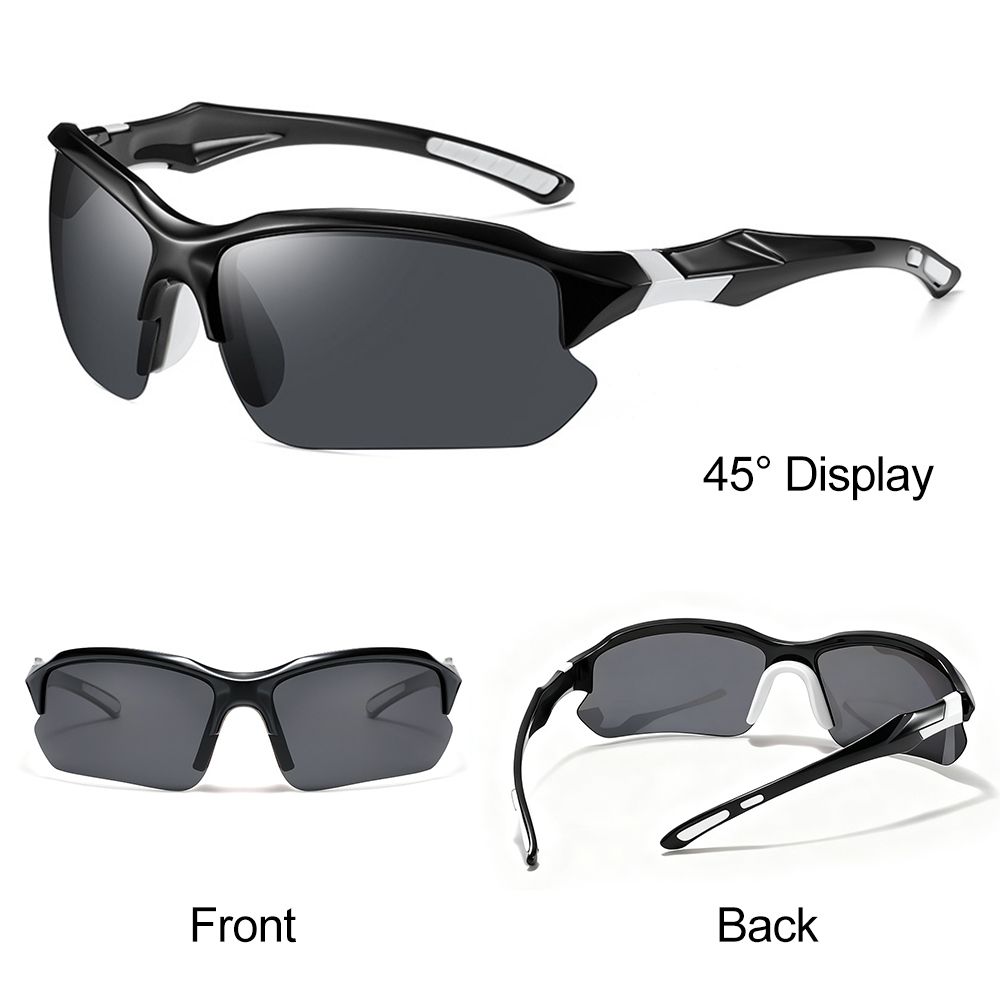 New Arrival Men Sunglasses Outdoor Sports Glasses Personalized Half Rim Glasses Frame Lightweight Sunglasses