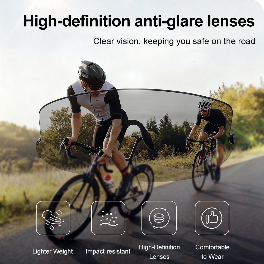 New Arrival Men Sunglasses Outdoor Sports Glasses Personalized Half Rim Glasses Frame Lightweight Sunglasses