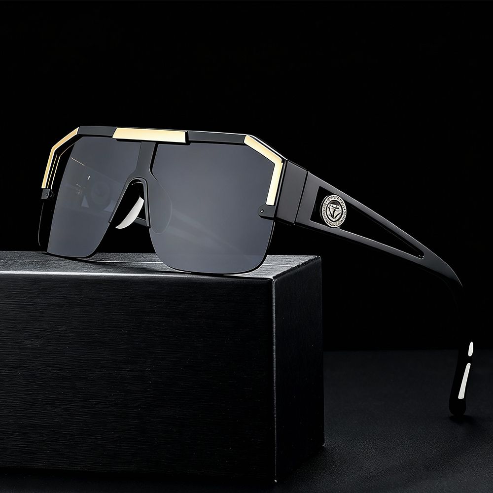 New Arrival Men Sunglasses Stylish all-in-one Sunglasses D-frame Personalized Half Rim Sunglasses