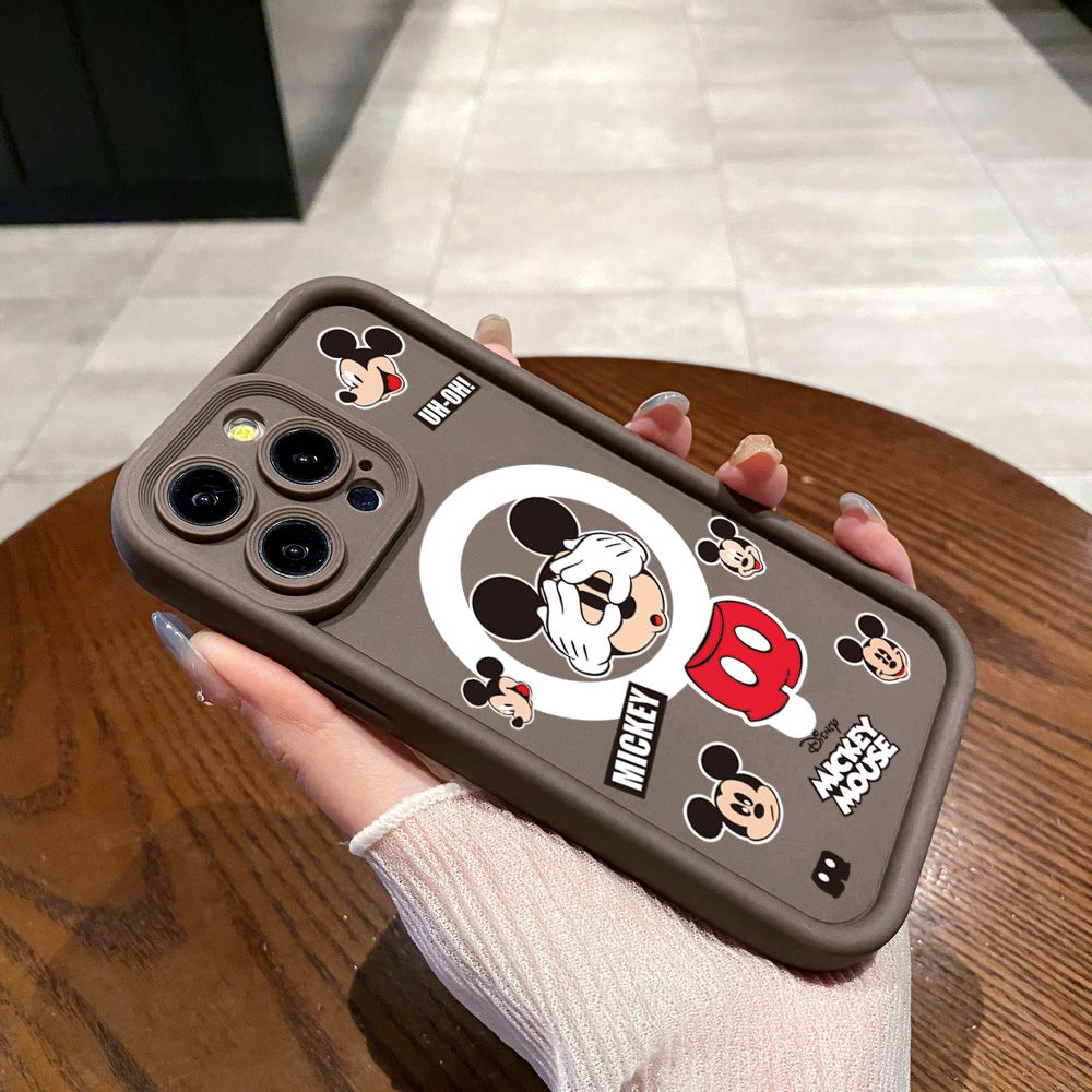 for Infinix Hot 40i 40 Pro 30 Play Note 30 Smart 8 Funny Shinning Mickey Mouse Full Protective Phone Case Anti Drop Cover