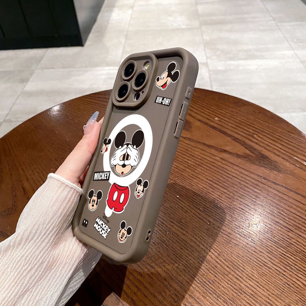 for Infinix Hot 40i 40 Pro 30 Play Note 30 Smart 8 Funny Shinning Mickey Mouse Full Protective Phone Case Anti Drop Cover