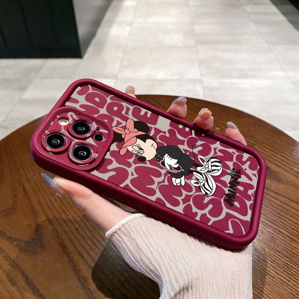 for Xiaomi Redmi Note 13 Pro 5G 12S 4G 12 Turbo 11S 13C 12C Couple Mickey Minnie Full Protective Phone Case Anti Drop Cover