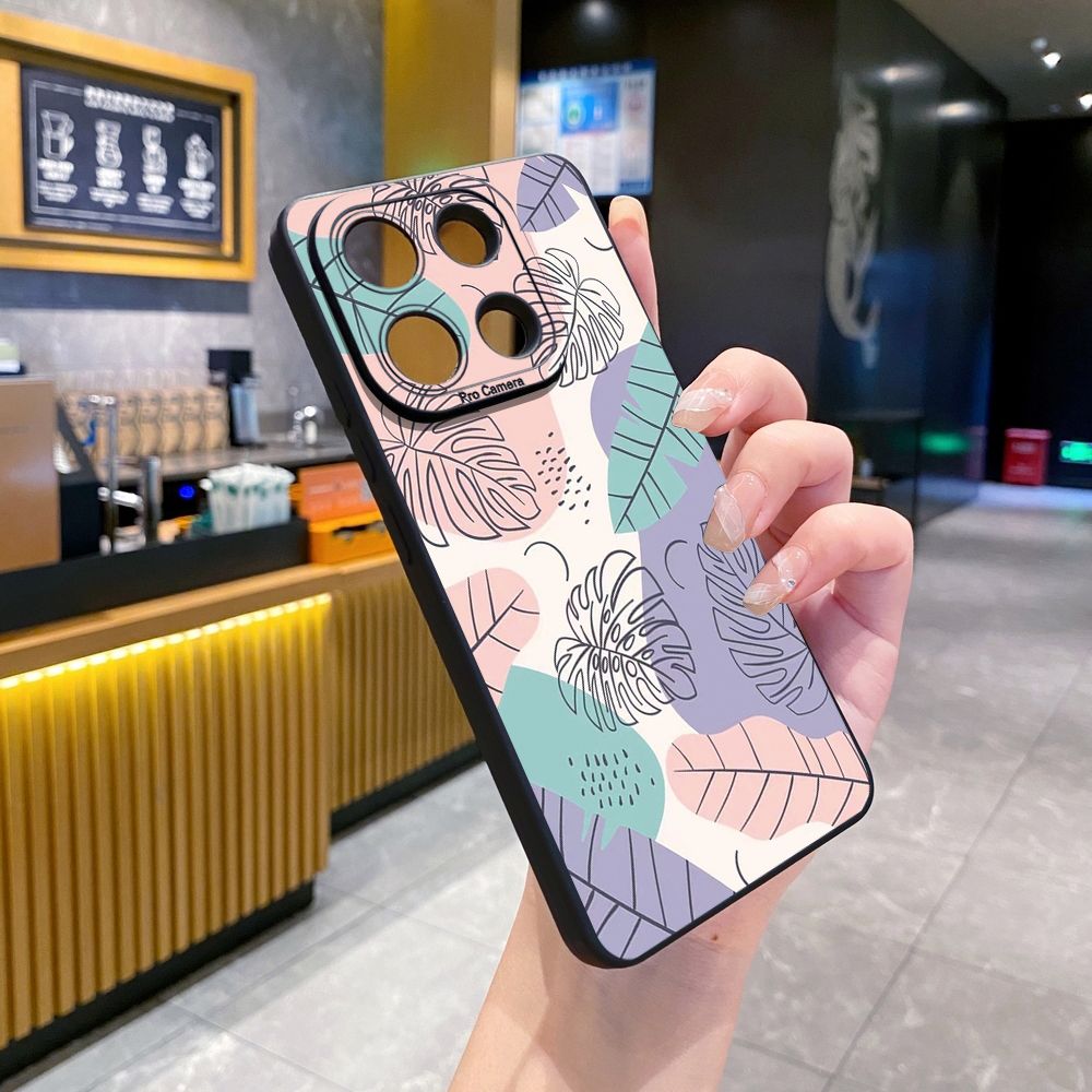 for Xiaomi Redmi Note 13 12 Pro 5G 12S 11S 13C A1 10 Pro 4G 10S Redmi 10C 9C 9S A2 Luxury Leaves Full Protective Case Anti Drop Cover