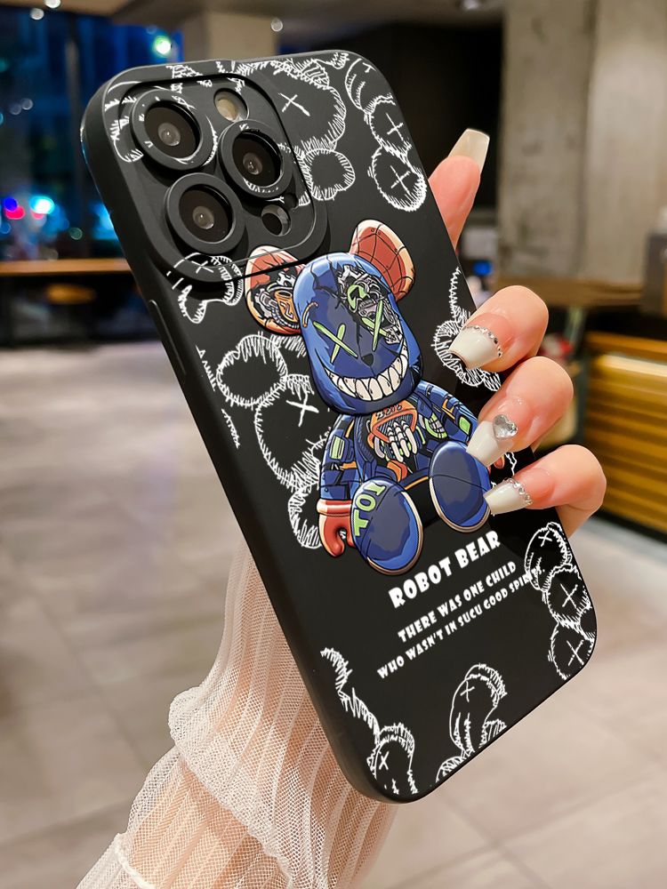 for Xiaomi Redmi Note 13 12 Pro 5G 12S 11S 13C A1 10 Pro 4G 10S Redmi 10C 9C 9S A2 Funny Cool Bear Full Protective Case Anti Drop Cover