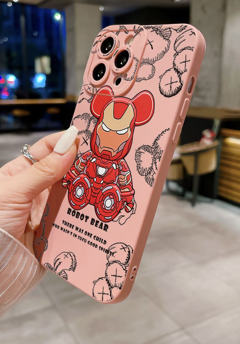for Xiaomi Redmi Note 13 12 Pro 5G 12S 11S 13C A1 10 Pro 4G 10S Redmi 10C 9C 9S A2 Funny Cool Bear Full Protective Case Anti Drop Cover