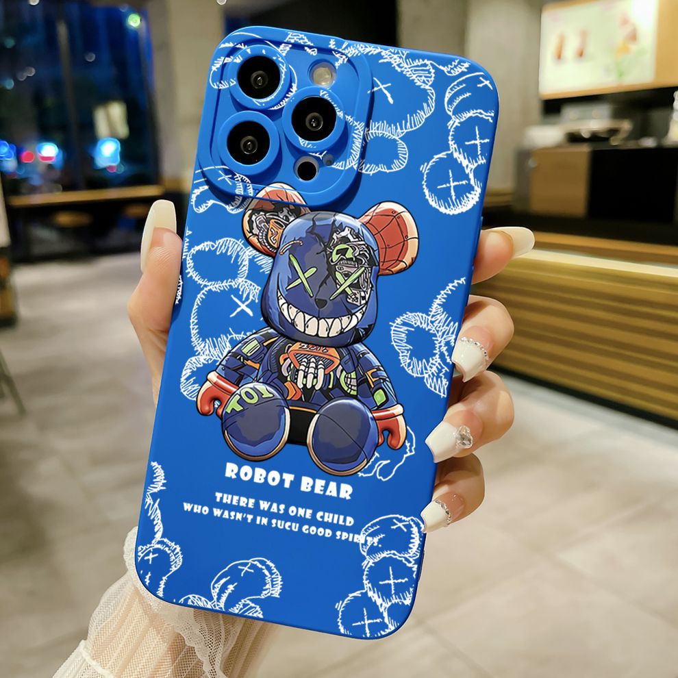 for Xiaomi Redmi Note 13 12 Pro 5G 12S 11S 13C A1 10 Pro 4G 10S Redmi 10C 9C 9S A2 Funny Cool Bear Full Protective Case Anti Drop Cover