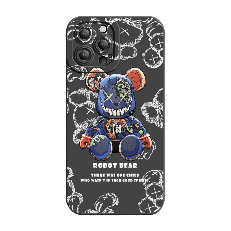 for Xiaomi Redmi Note 13 12 Pro 5G 12S 11S 13C A1 10 Pro 4G 10S Redmi 10C 9C 9S A2 Funny Cool Bear Full Protective Case Anti Drop Cover