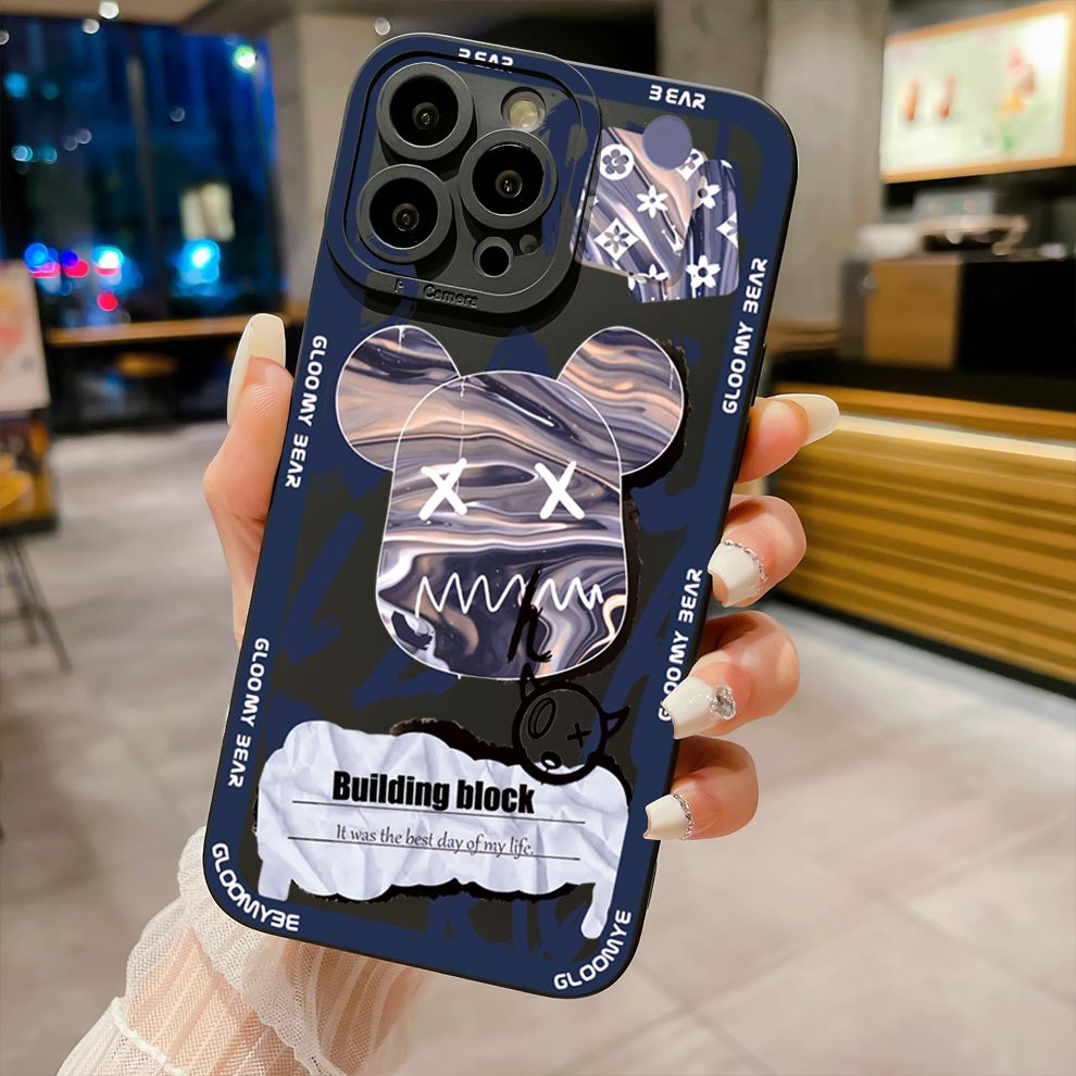 for iPhone 15 Pro Max 14 Plus 13 Pro Max 12 iPhone 11 XR 8 7 SE 2022 XS Max Kaws Coffe Full Protective Case Anti Drop Cover