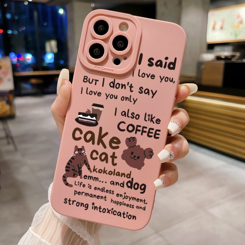 for iPhone 15 Pro Max 14 Plus 13 Pro Max 12 iPhone 11 XR 8 7 SE 2022 XS Max Kaws Coffe Full Protective Case Anti Drop Cover