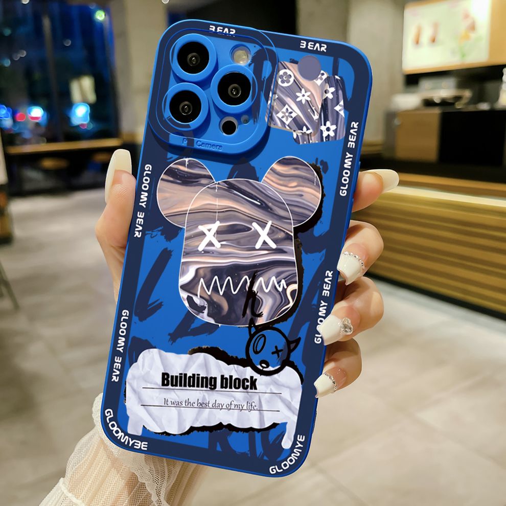 for iPhone 15 Pro Max 14 Plus 13 Pro Max 12 iPhone 11 XR 8 7 SE 2022 XS Max Kaws Coffe Full Protective Case Anti Drop Cover