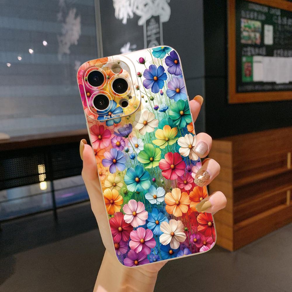 for Xiaomi Redmi Note 13 12 Pro 5G 12S 11S 13C A1 10 Pro 4G 10S Redmi 10C 9C 9S A2 Luxury Golden Flower Full Protective Phone Case Anti Drop Cover