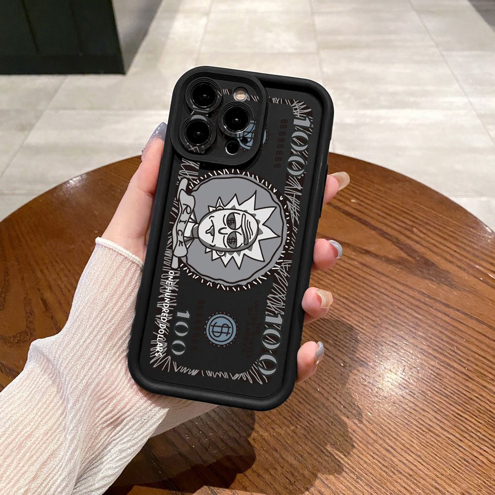 for iPhone 15 Pro Max 14 Plus 13 12 11 XR 8 7 SE 2022 XS Crazy Sientist Full Protective Phone Case Anti Drop Cover